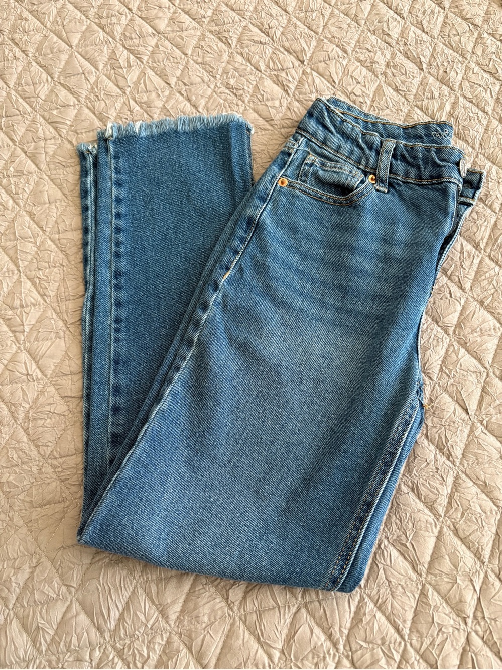 wild fable High-Rise Medium Blue Straight-Leg Jeans